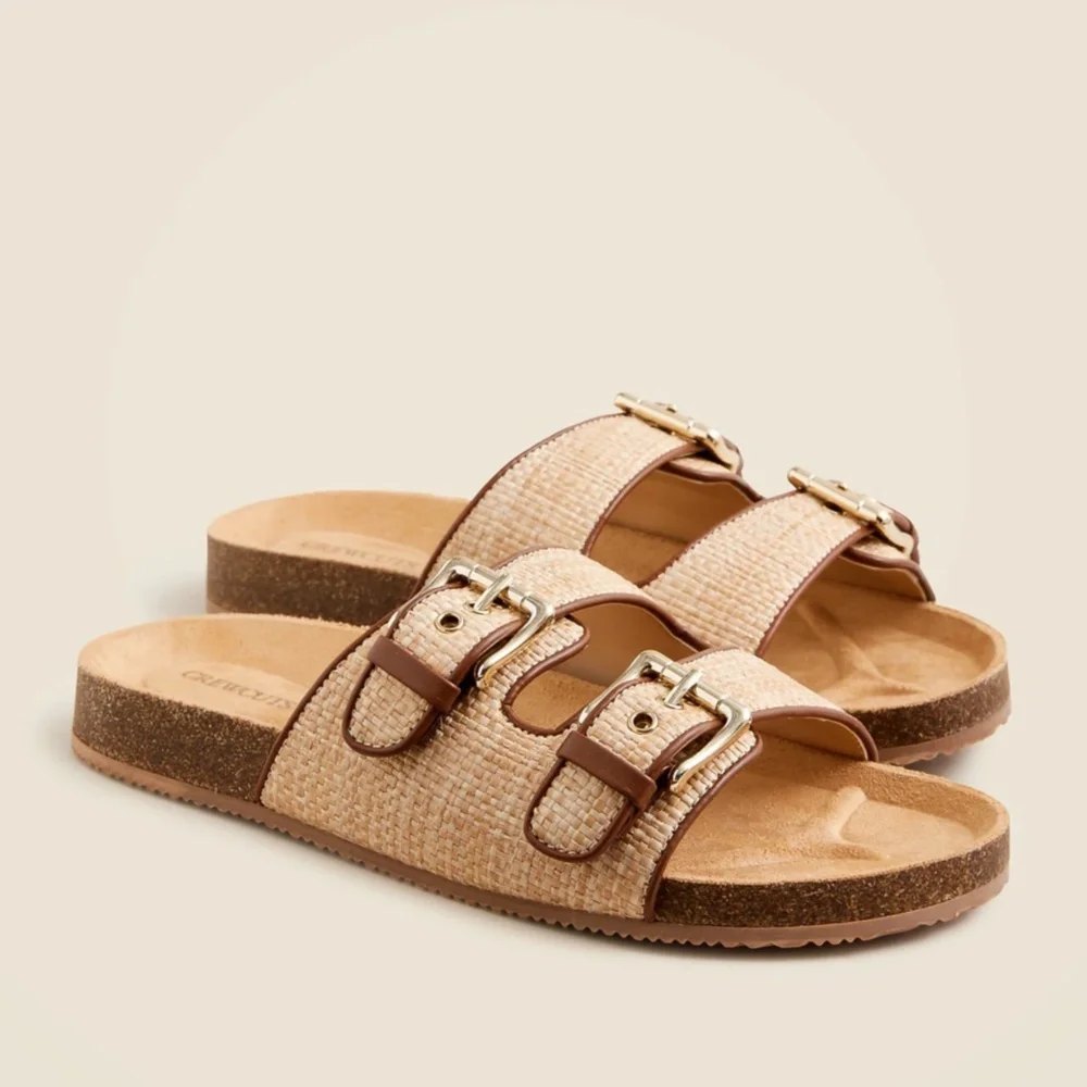 New CREWCUTS JCREW Girls Size 2 K2 Colbie wide-strap sandal Weathered Sand $65